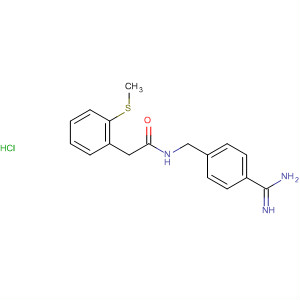 701265-13-6  Benzeneacetamide,N-[[4-(aminoiminomethyl)phenyl]methyl]-a-(methylthio)-,monohydrochloride