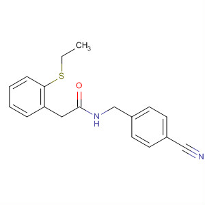 701265-14-7  Benzeneacetamide, N-[(4-cyanophenyl)methyl]-a-(ethylthio)-