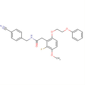 701265-22-7  Benzeneacetamide,N-[(4-cyanophenyl)methyl]-2-fluoro-a-methoxy-4-(2-phenoxyethoxy)-