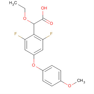 701266-38-8  Benzeneacetic acid, a-ethoxy-2,6-difluoro-4-(4-methoxyphenoxy)-