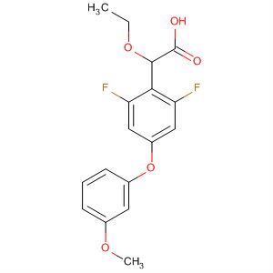 701266-45-7  Benzeneacetic acid, a-ethoxy-2,6-difluoro-4-(3-methoxyphenoxy)-
