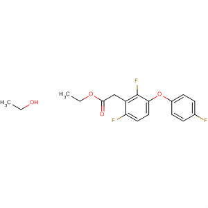701267-11-0  Benzeneacetic acid, a-ethoxy-2,6-difluoro-3-(4-fluorophenoxy)-, ethylester