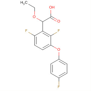701267-13-2  Benzeneacetic acid, a-ethoxy-2,6-difluoro-3-(4-fluorophenoxy)-