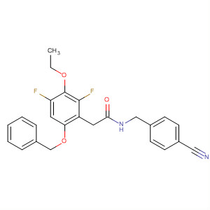 701268-93-1  Benzeneacetamide,N-[(4-cyanophenyl)methyl]-a-ethoxy-2,6-difluoro-4-(phenylmethoxy)-