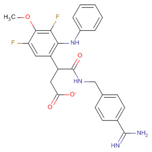 701269-29-6  Benzeneacetamide,N-[[4-(aminoiminomethyl)phenyl]methyl]-2,6-difluoro-a-methoxy-3-(phenylamino)-, monoacetate