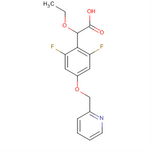 701269-90-1  Benzeneacetic acid, a-ethoxy-2,6-difluoro-4-(2-pyridinylmethoxy)-