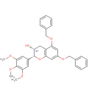 701284-22-2  2H-1-Benzopyran-3-ol,3,4-dihydro-5,7-bis(phenylmethoxy)-2-(3,4,5-trimethoxyphenyl)-,(2R,3R)-rel-