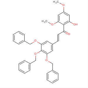 701284-27-7  2-Propen-1-one,1-(2-hydroxy-4,6-dimethoxyphenyl)-3-[3,4,5-tris(phenylmethoxy)phenyl]-,(2E)-