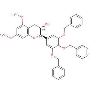 701284-29-9  2H-1-Benzopyran-3-ol,3,4-dihydro-5,7-dimethoxy-2-[3,4,5-tris(phenylmethoxy)phenyl]-,(2R,3S)-rel-