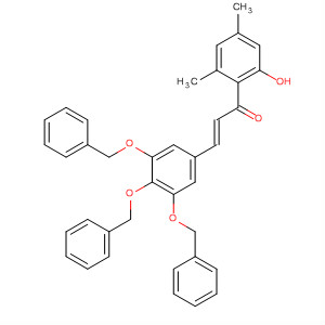 701284-35-7  2-Propen-1-one,1-(2-hydroxy-4,6-dimethylphenyl)-3-[3,4,5-tris(phenylmethoxy)phenyl]-,(2E)-