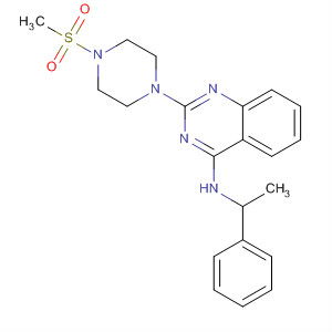 701287-48-1  Piperazine,1-(methylsulfonyl)-4-[4-[(1-phenylethyl)amino]-2-quinazolinyl]-