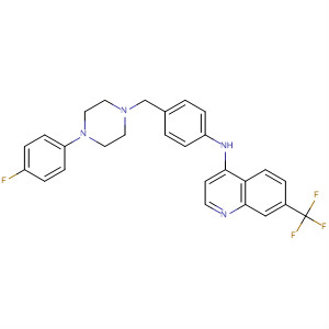 70261-71-1  4-Quinolinamine,N-[4-[[4-(4-fluorophenyl)-1-piperazinyl]methyl]phenyl]-7-(trifluoromethyl)-