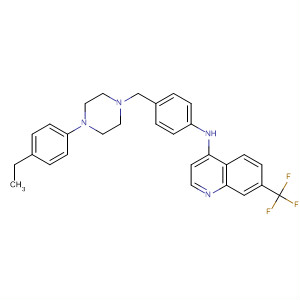 70261-84-6  4-Quinolinamine,N-[4-[[4-(4-ethylphenyl)-1-piperazinyl]methyl]phenyl]-7-(trifluoromethyl)-