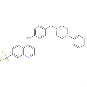 70261-85-7  4-Quinolinamine,N-[4-[(4-phenyl-1-piperazinyl)methyl]phenyl]-7-(trifluoromethyl)-