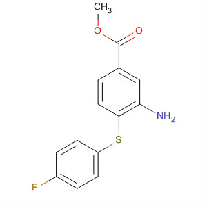 702669-73-6  Benzoic acid, 3-amino-4-[(4-fluorophenyl)thio]-, methyl ester