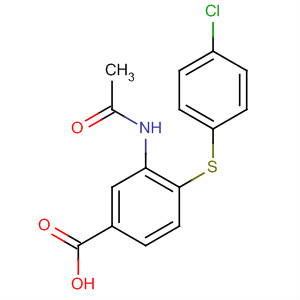 702669-80-5  Benzoic acid, 3-(acetylamino)-4-[(4-chlorophenyl)thio]-