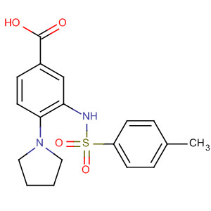 702669-92-9  Benzoic acid, 3-[[(4-methylphenyl)sulfonyl]amino]-4-(1-pyrrolidinyl)-