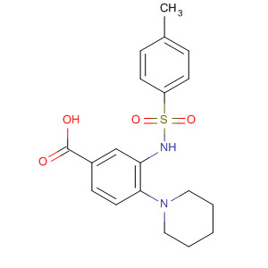 702670-22-2  Benzoic acid, 3-[[(4-methylphenyl)sulfonyl]amino]-4-(1-piperidinyl)-
