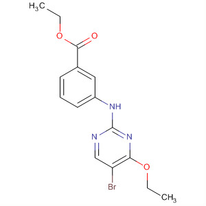702672-94-4  Benzoic acid, 3-[(5-bromo-4-ethoxy-2-pyrimidinyl)amino]-, ethyl ester