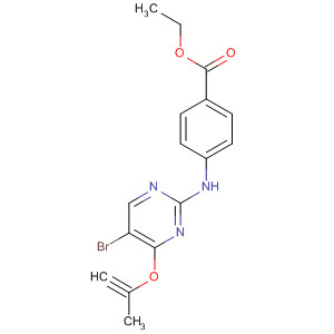 702672-99-9  Benzoic acid, 4-[[5-bromo-4-(2-propynyloxy)-2-pyrimidinyl]amino]-, ethylester