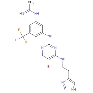 702674-91-7  Ethanimidamide,N-[3-[[5-bromo-4-[[2-(1H-imidazol-4-yl)ethyl]amino]-2-pyrimidinyl]amino]-5-(trifluoromethyl)phenyl]-