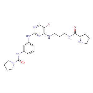 702675-56-7  1-Pyrrolidinecarboxamide,N-[3-[[5-bromo-4-[[3-[[(2S)-2-pyrrolidinylcarbonyl]amino]propyl]amino]-2-pyrimidinyl]amino]phenyl]-
