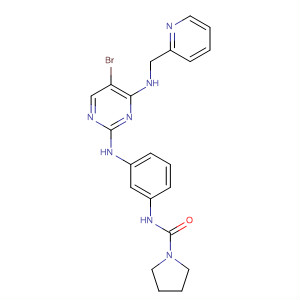 702678-27-1  1-Pyrrolidinecarboxamide,N-[3-[[5-bromo-4-[(2-pyridinylmethyl)amino]-2-pyrimidinyl]amino]phenyl]-
