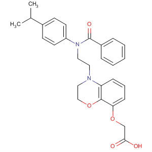 702684-99-9  Acetic acid,[[4-[2-[benzoyl[4-(1-methylethyl)phenyl]amino]ethyl]-3,4-dihydro-2H-1,4-benzoxazin-8-yl]oxy]-