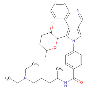 702705-24-6  Benzamide,N-[4-(diethylamino)-1-methylbutyl]-4-(6-fluoro-3,5-dihydro-3-oxo-2H-pyrazolo[4,3-c]quinolin-2-yl)-