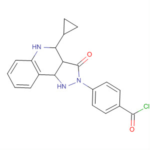 702706-06-7  Benzoyl chloride,4-(4-cyclopropyl-3,5-dihydro-3-oxo-2H-pyrazolo[4,3-c]quinolin-2-yl)-