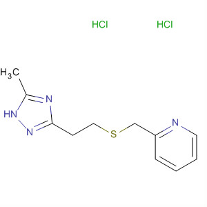 70296-43-4  Pyridine, 2-[[[2-(5-methyl-1H-1,2,4-triazol-3-yl)ethyl]thio]methyl]-,dihydrochloride