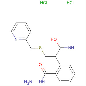 70296-59-2  Propanimidic acid, 3-[(2-pyridinylmethyl)thio]-, 2-phenylhydrazide,dihydrochloride