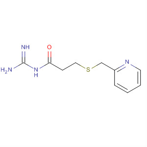 70296-80-9  Propanamide, N-(aminoiminomethyl)-3-[(2-pyridinylmethyl)thio]-