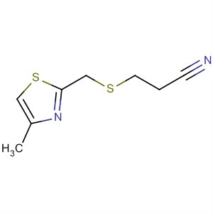 70296-81-0  Propanenitrile, 3-[[(4-methyl-2-thiazolyl)methyl]thio]-