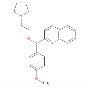 70391-50-3  Quinoline, 2-[(4-methoxyphenyl)[2-(1-pyrrolidinyl)ethoxy]methyl]-