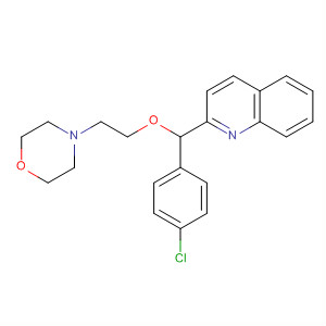 70391-54-7  Quinoline, 2-[(4-chlorophenyl)[2-(4-morpholinyl)ethoxy]methyl]-