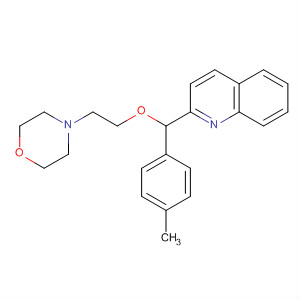 70391-59-2  Quinoline, 2-[(4-methylphenyl)[2-(4-morpholinyl)ethoxy]methyl]-