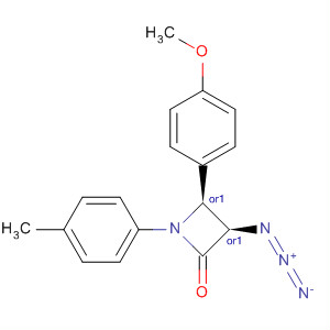 70453-99-5  2-Azetidinone, 3-azido-4-(4-methoxyphenyl)-1-(4-methylphenyl)-,(3R,4S)-rel-