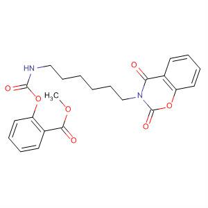 705282-31-1  Benzoic acid,2-[[[[6-(2,4-dioxo-2H-1,3-benzoxazin-3(4H)-yl)hexyl]amino]carbonyl]oxy]-, methyl ester