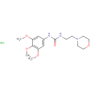 70558-07-5  Urea, N-[2-(4-morpholinyl)ethyl]-N'-(3,4,5-trimethoxyphenyl)-,monohydrochloride