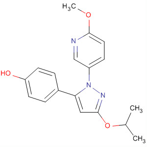 705933-83-1  Phenol,4-[1-(6-methoxy-3-pyridinyl)-3-(1-methylethoxy)-1H-pyrazol-5-yl]-