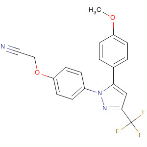 705934-30-1  Acetonitrile,[4-[5-(4-methoxyphenyl)-3-(trifluoromethyl)-1H-pyrazol-1-yl]phenoxy]-