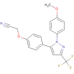 705935-67-7  Acetonitrile,[4-[1-(4-methoxyphenyl)-3-(trifluoromethyl)-1H-pyrazol-5-yl]phenoxy]-