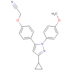 705935-68-8  Acetonitrile,[4-[3-cyclopropyl-1-(4-methoxyphenyl)-1H-pyrazol-5-yl]phenoxy]-