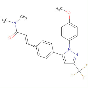705936-19-2  2-Propenamide,3-[4-[1-(4-methoxyphenyl)-3-(trifluoromethyl)-1H-pyrazol-5-yl]phenyl]-N,N-dimethyl-