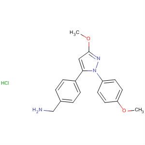 705938-85-8  Benzenemethanamine,4-[3-methoxy-1-(4-methoxyphenyl)-1H-pyrazol-5-yl]-,monohydrochloride