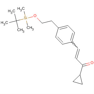 705939-62-4  2-Propen-1-one,1-cyclopropyl-3-[4-[2-[[(1,1-dimethylethyl)dimethylsilyl]oxy]ethyl]phenyl]-