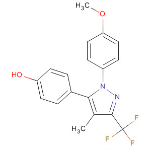705939-86-2  Phenol,4-[1-(4-methoxyphenyl)-4-methyl-3-(trifluoromethyl)-1H-pyrazol-5-yl]-