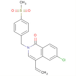 706759-04-8  1(2H)-Isoquinolinone,6-chloro-4-ethenyl-2-[[4-(methylsulfonyl)phenyl]methyl]-