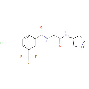 708273-73-8  Benzamide,N-[2-oxo-2-[(3R)-3-pyrrolidinylamino]ethyl]-3-(trifluoromethyl)-,monohydrochloride